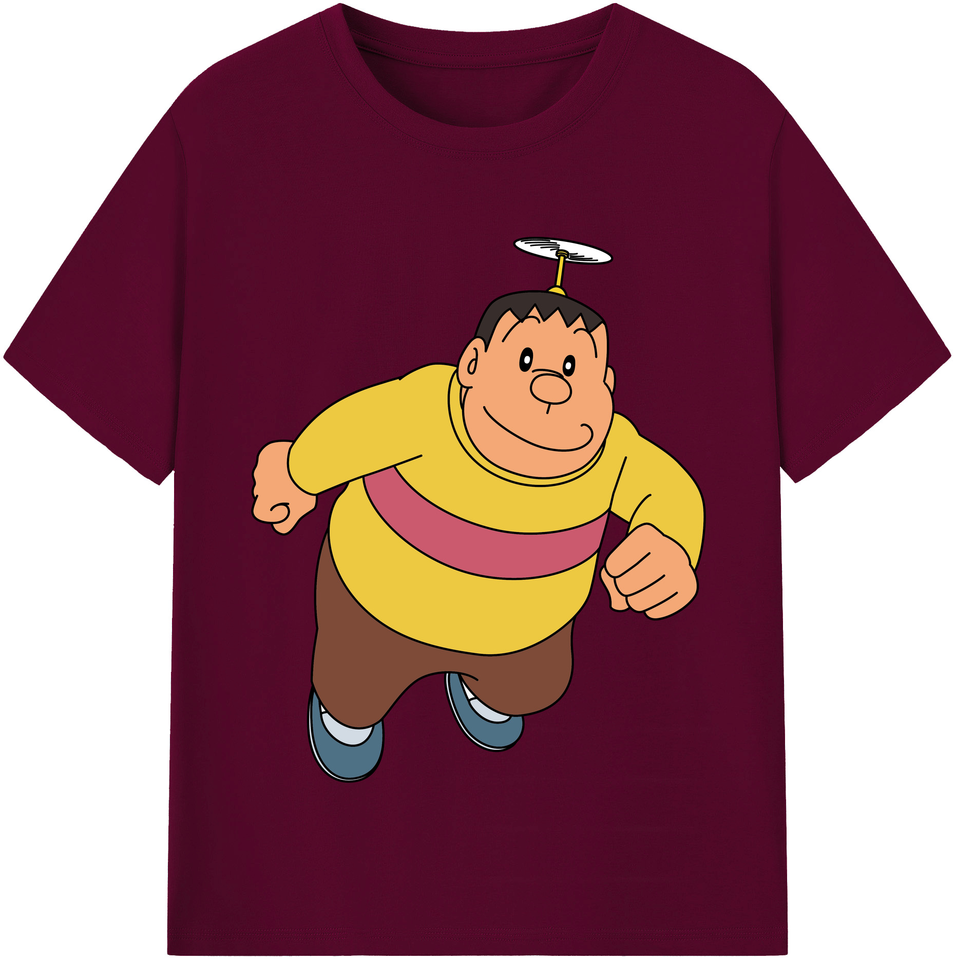 （画像用） ドラえもん 剛田武 Doraemon Gouta Takeshi レディースカジュアルプリントTシャツ（綿100％）